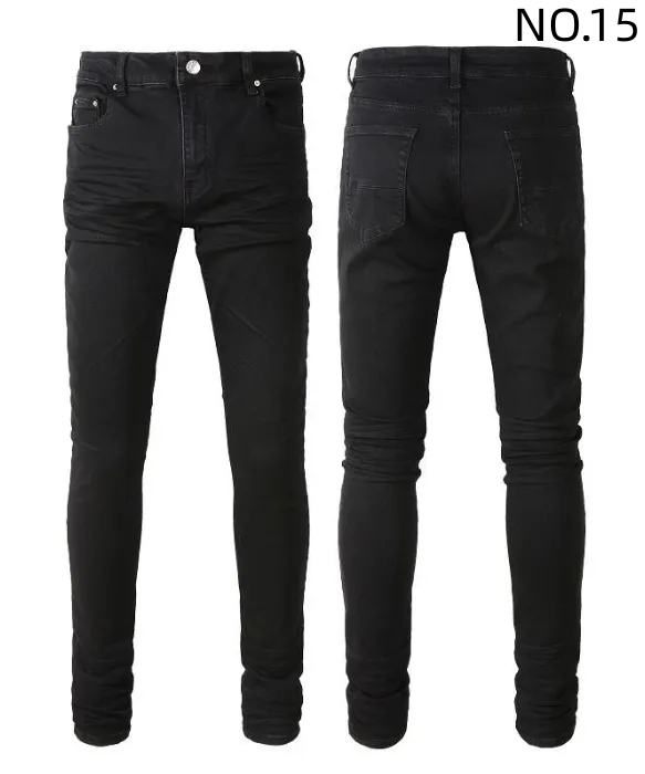 

Fashion Ripped Skinny Jeans Men's Distressed Mens Motorcycle Moto Long Off Cotton Slim Feet High Street Denim Light Blue Paste Cloth Hole Size 40 Pants Hip Hop Men G7S8, No.21