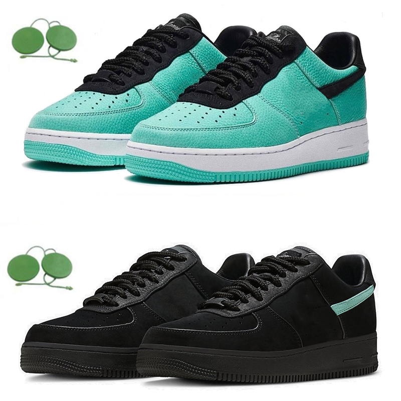 

Tiffany x 1 Low Running shoes Blue Black Multi Color men women trainers Outdoor Sports designer Sneakers shoe 36-45