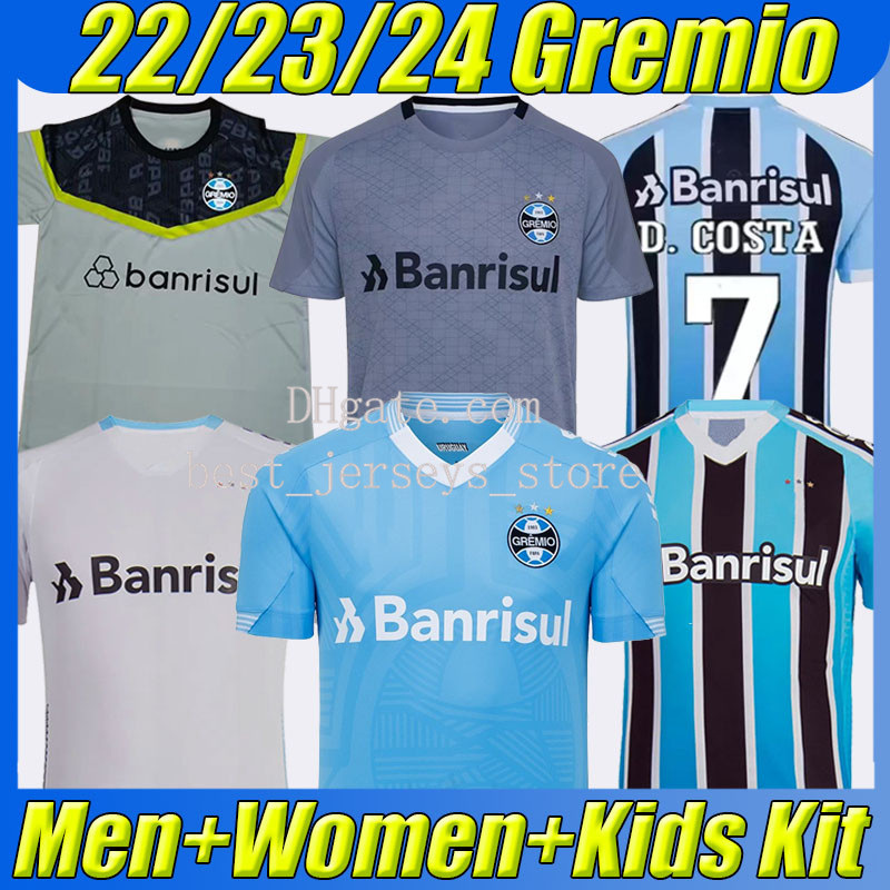 

22/23/24 Gremio SUAREZ third soccer jerseys Paulista D.COSTA #10 pink Guild GIULIANO 2023 2024 RAMIRO Geromel LUAN MAICON Fernandinho men woomen kids kit football shirt, Geleimiao 22-23 home