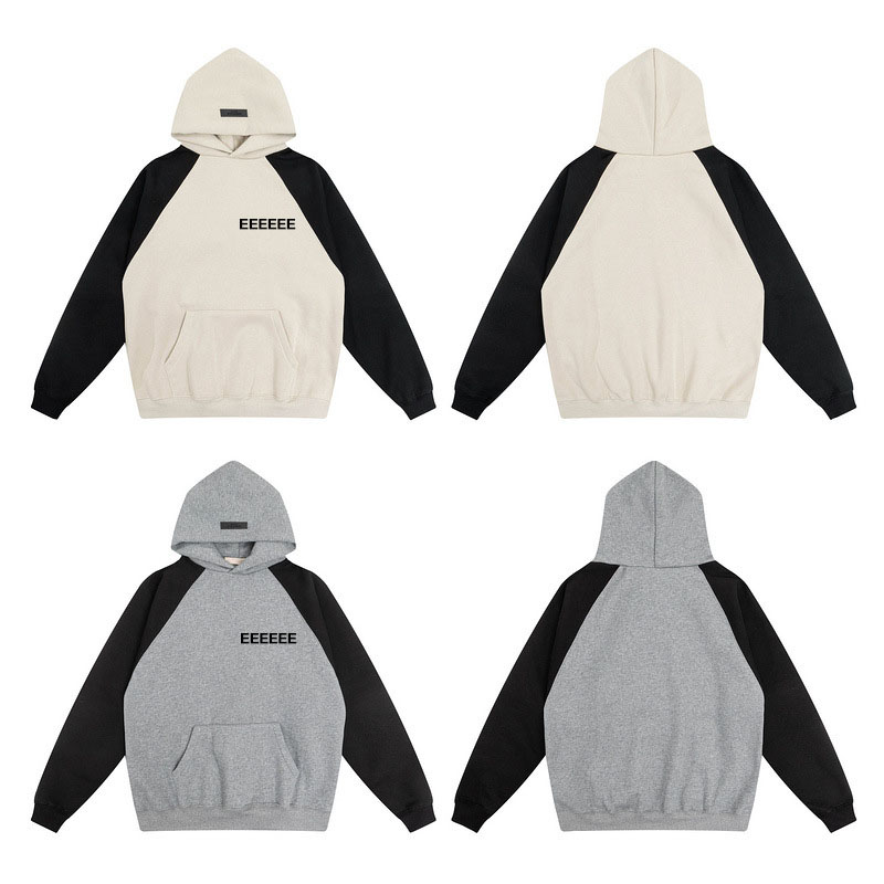 

Autumn and winter hooded men's hoodie women's hoodie thickened pure cotton coat high product designer hoodie match color couple sportswear long sleeves Men's Clothing, Beige