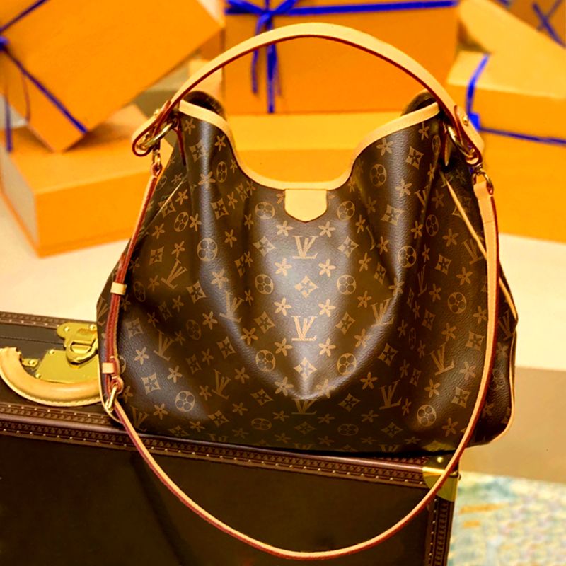 

Luxurys Designers Handbags Womens Shoulder Bag Grace totes shopping Crossbody Bags brown flower leather Wallet Lady Clutch louise Purse vutton Crossbody viuton