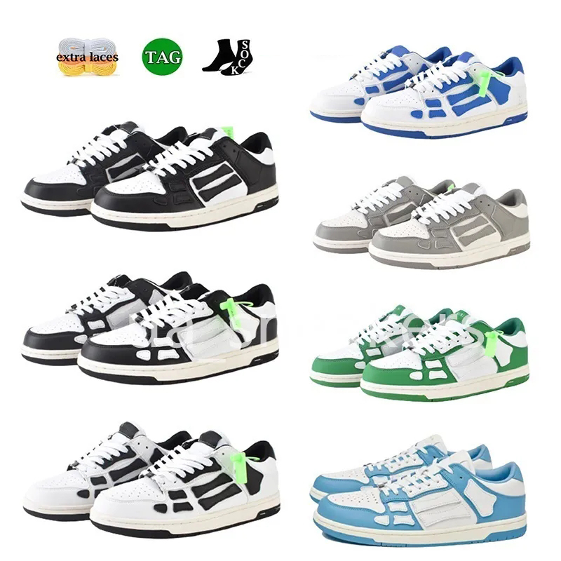 

A MIRI 21SS SKEL-TOP Running Shoes Green Black White Red Unc Blue Women Men Sports Sneakers Mens Trainers, Box
