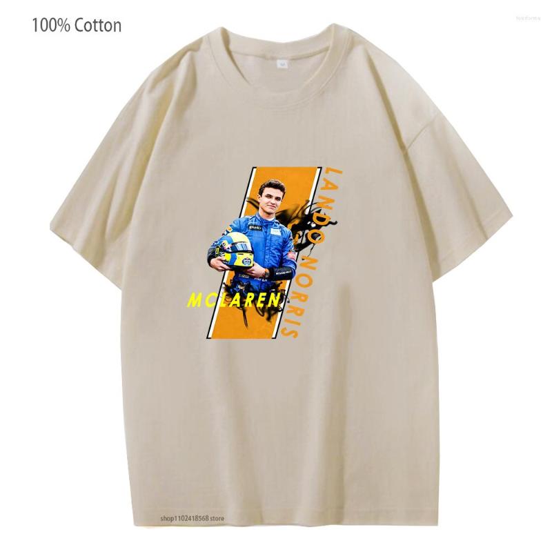 

Men' T Shirts F1 Shirt Lando Norris 4 Tshirts Funny Games Graphic Moletom Masculino Mens Casual Women Clothing Cotton Tops Tees, White