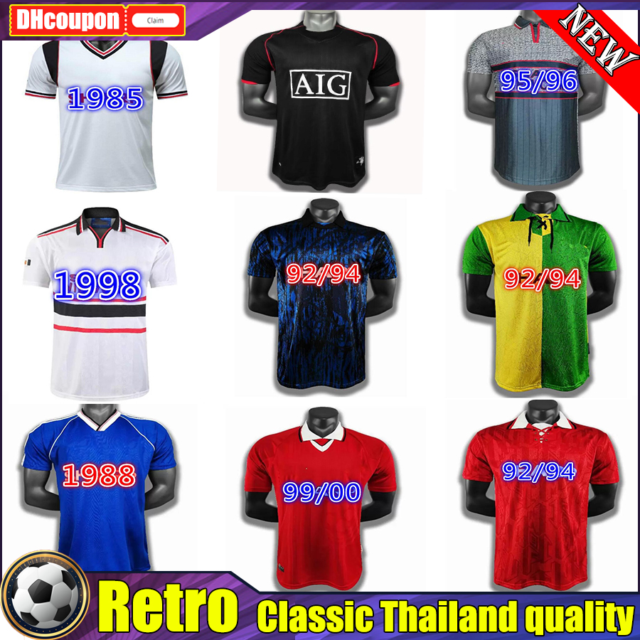 

RONALDO top thai quality Retro soccer jerseyS match utd home 86 88 08 90 92 96 07 94 98 United BECKHAM CANTONA KEANE GIGGS Vintage shirt, 17
