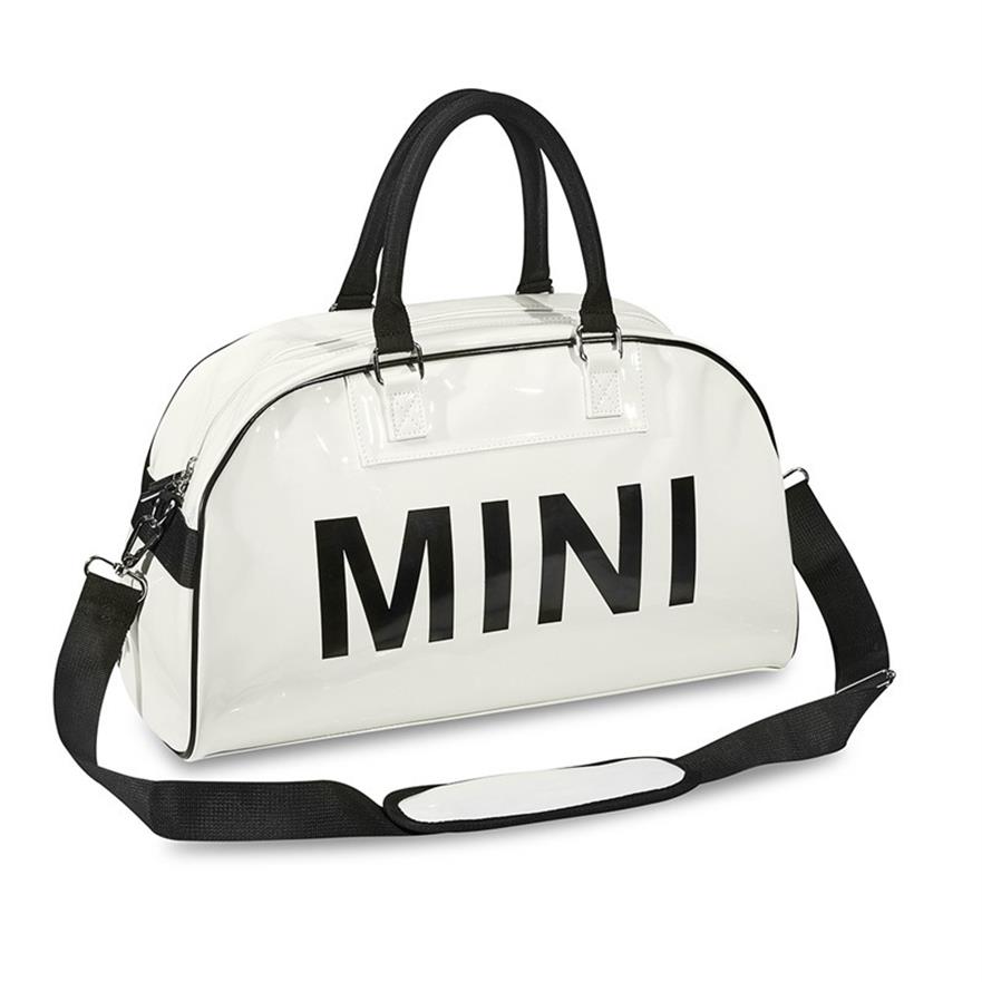 

Mini cooper handbag messenger bag tote Pu travel duffle LJ201111236h, White