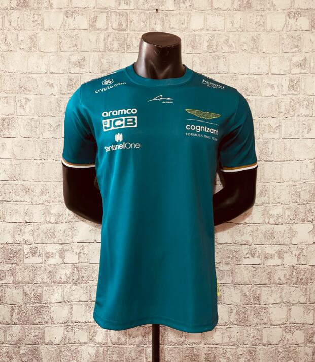 

F1 2023 for Aston Martin Racing Team Motorsport Outdoor Quick-drying Sports Riding Polo Lapel Shirt Car Fans Green Do Not Fade, Gold