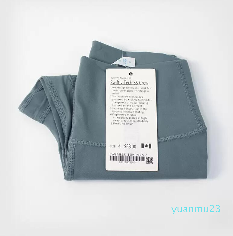 

LL Women Yoga Pants Push Ups Fitness Leggings Soft High Waist Hip Lift Elastic T-Line Sports Pants 774, #1 light green