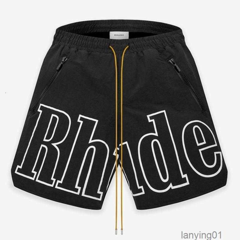 

Compare with Similar Items Latest Color Rhude Shorts Designers Mens Basketball Short Pants Luxurys Summer Beach Palm Letter Mesh Street