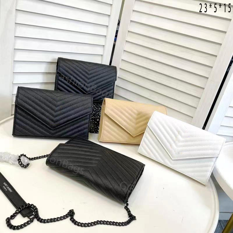 

New Fashion Designer Woman Bag Women Shoulder bag Handbag Purse Original Box Genuine Leather cross body chain shoulder bag Envelope Bag, 00