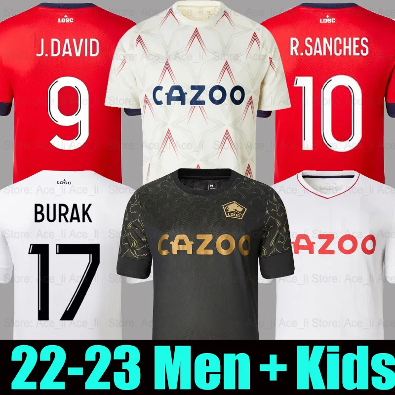 

LOSC Lille OGC Nice FC soccer jerseys 4th 22 23 DELORT J.DAVID BURAK 2022 2023 DAVID DOLBERG KAMARA ATAL maillot de foot home away third men, Kids 22-23 lile away