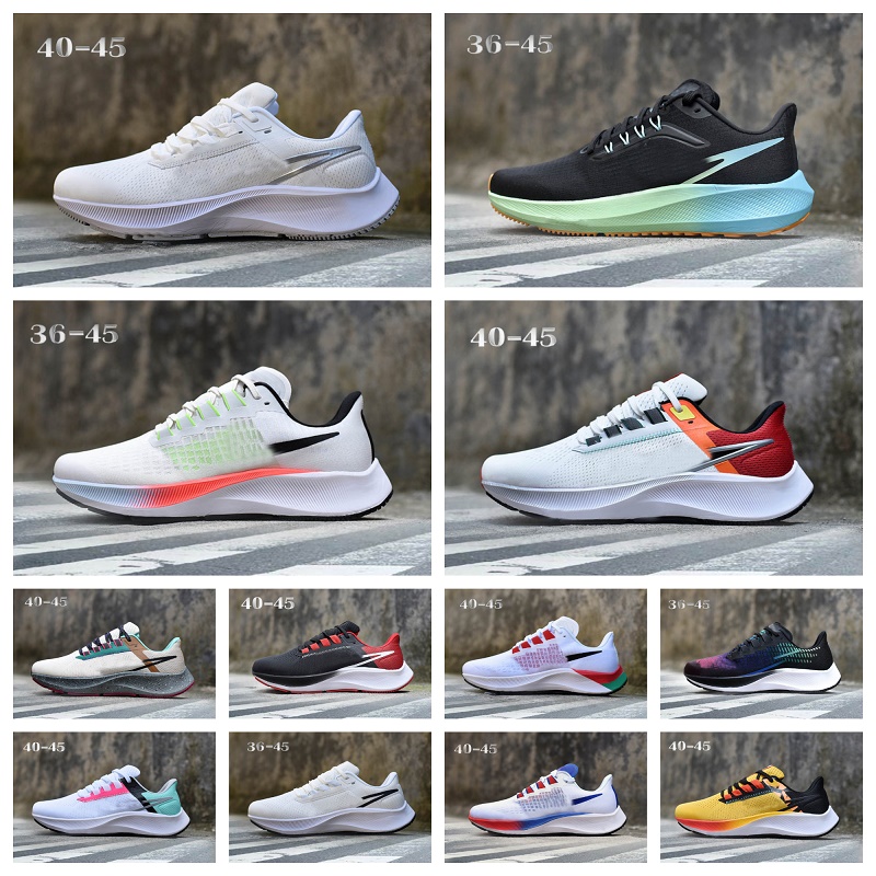 

2023 Air ZOOM PEGASUS 37 Casual Shoes Mens Women Running Club Max 38 39 LE Greedy Be True Triple White Midnight Black Navy Chlorine Blue Ribbon Green Wolf Grey Sneakers, Shoe lace