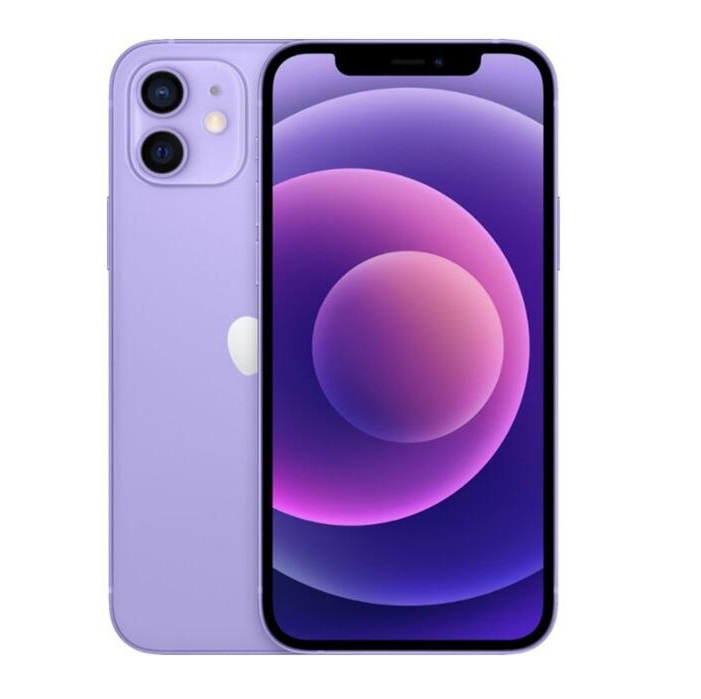

Refurbished Original Apple iPhone 12 Unlocked Cell Phones Hexa Core A14 4GB Ram 64/128/256GB Rom 6.1inch IOS Dual 12MP 5G, Blue