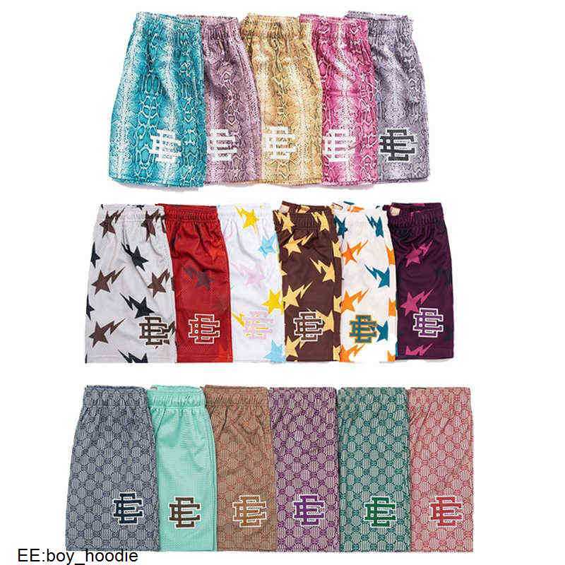 

Men's Shorts Ee Brand Eric Emanuel Basic Short Fitness Mesh Breathable Beach Sports Pants Series Summer Gym Workout Casual XMIN