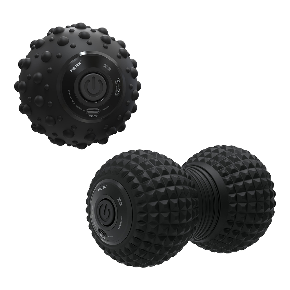 

FitRx Vibrating Massage Ball and Roller Set for Fitness and Recovery