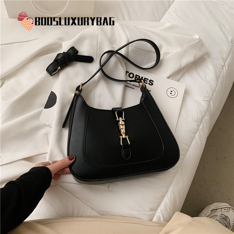 

Famous Leather Handbags Jackie1961 Designer Shoulder Bags Fashion Crossbody Purse J Subaxillary Bag Luxury Women Totes, Black