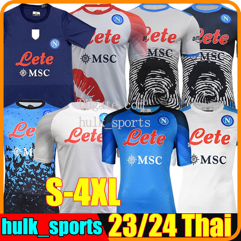 

4XL 22/23/24 SSC Napoli soccer jerseys Halloween valentines 2023 Maglia Naples KVARATSKHELIA ZIELINSKI MARADONA MIN JAE football shirt T OSIMHEN LOZAN Men Kids Kit, Ucl version