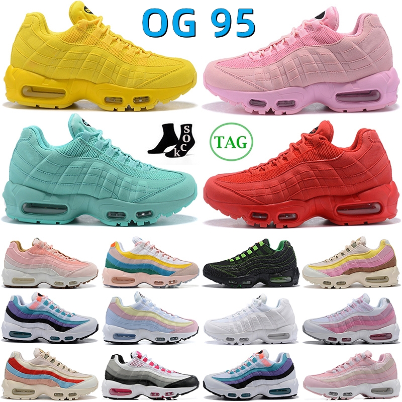 

2023 Max 95 OG Designer Running shoes Triple Pink White Gradient 95s Red Next Nature Rise Unity Ghost Pastel Yellow WMNS Cork Suede Aqua Sport Sneakers