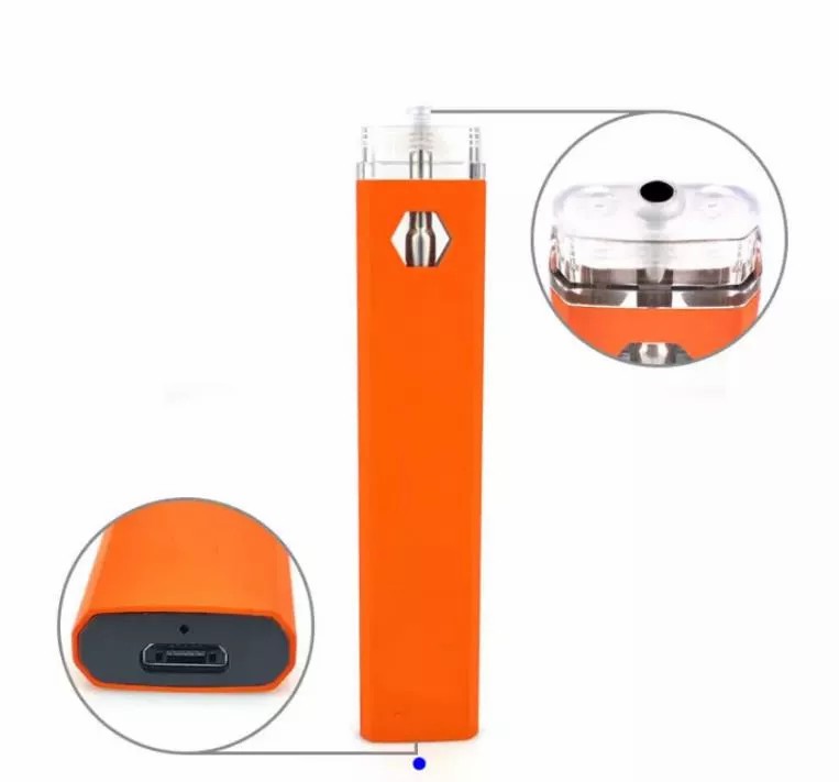 

Crystal Box Dabwoods Disposable Vape Pens 1ml Empty Rechargeable Device Thick Oil 280mAh Battery Ecigs Kits Visual Tank Pods 10 Flavors