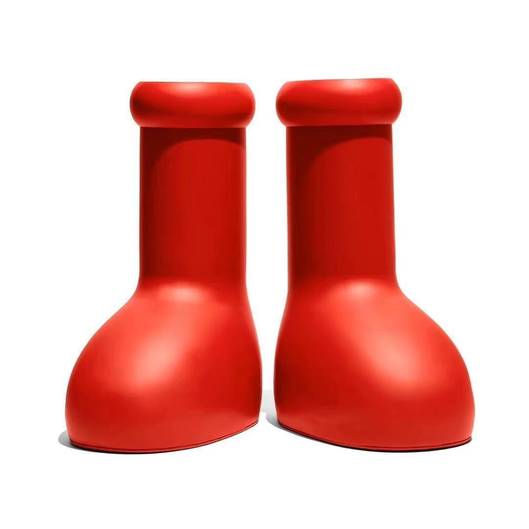 astro boy big red boots shoes size 2548 for womens mens solid round toe flat eva rubber rain boot shoe skiing shoes 2023 new design-image-847054553