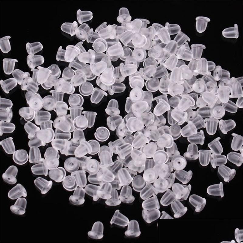 

Earring Back 100X Clear Soft Plastic Sile Rubber Backs Stoppers Earstud Plugs Caps Lock Stopper Earnut Findings Jewelry 197 Drop Del Dhiyo