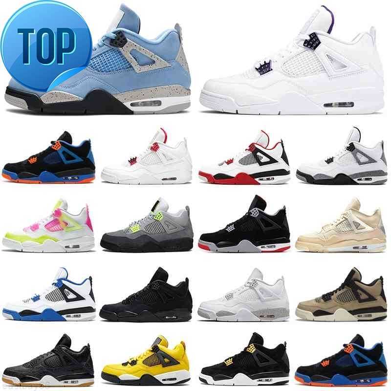 

top top Great Seller 4s Men Basketball Shoes 4 University Blue Taupe Haze Black Cat Cement Neon Women Mens Trainers Sports Sneakers Wholesale, 4s what the