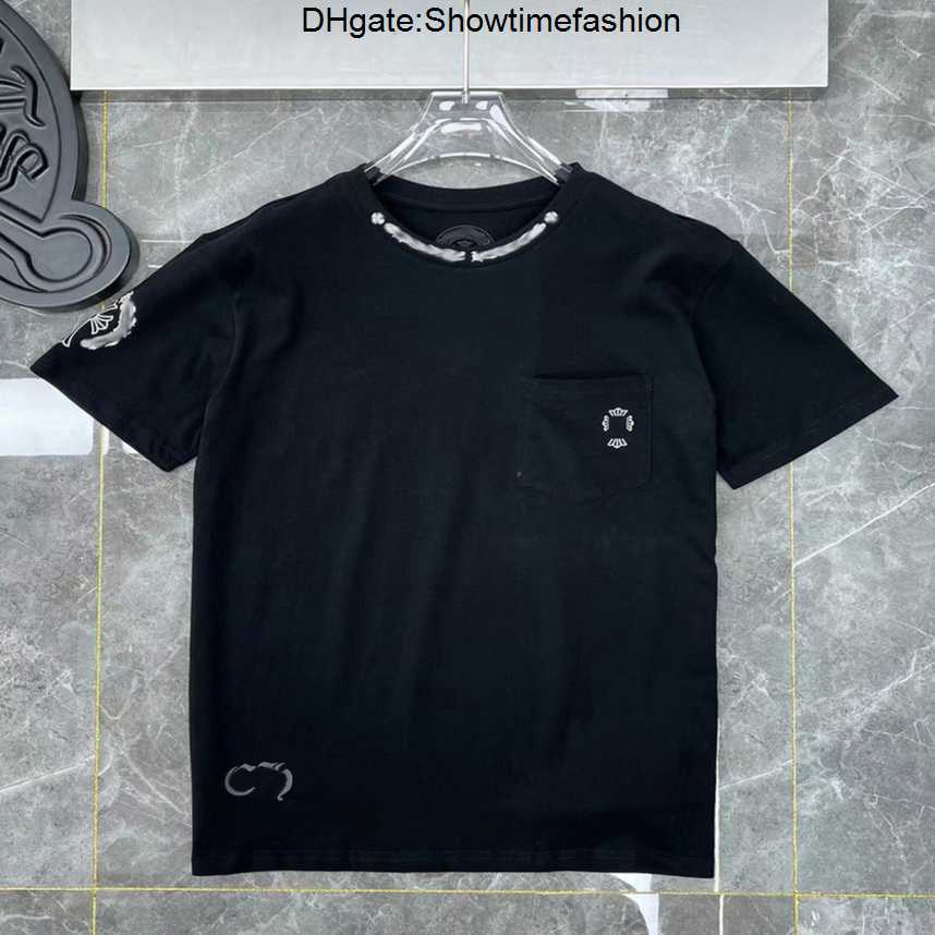

Luxury Classic Mens t Shirts Ch Brand Fashion Men Sanskrit Letter T-shirt Horseshoe Heart Cross Designer Tshirts Man Hip Hop Chromes Sweater F4OA, 21