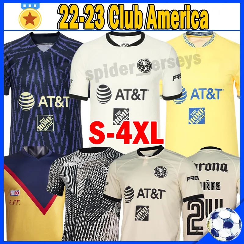 

XXXL 4XL 22/23 Club America Soccer Jerseys Retro 2006 CA Liga MX 2022 2023 FIDALGO R.MARTINEZ HENRY Fans Player Version Camisas de Futebol M, Meizhou 22-23 third player