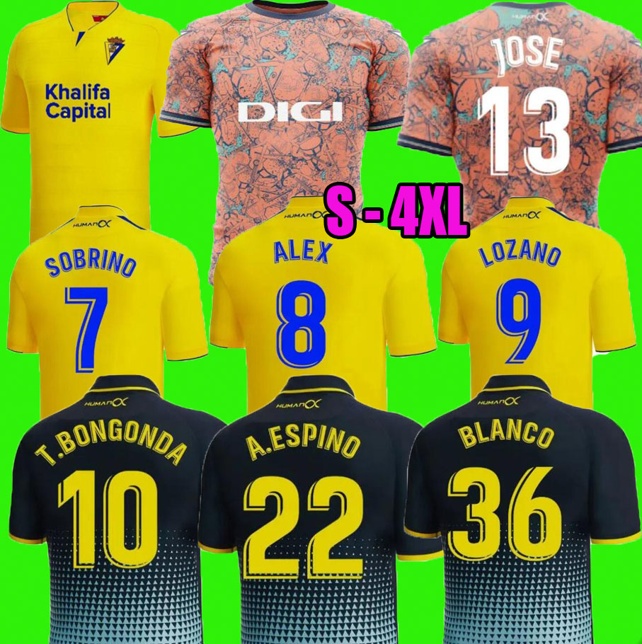 

22 23 Cadiz Carnaval Soccer Jerseys 2022 2023 special LOZANO LUCAS MABIL FALI R. ALCARAZ ALARCON A. NEGREDO BLANCO Home Away men Football Shirts 3XL