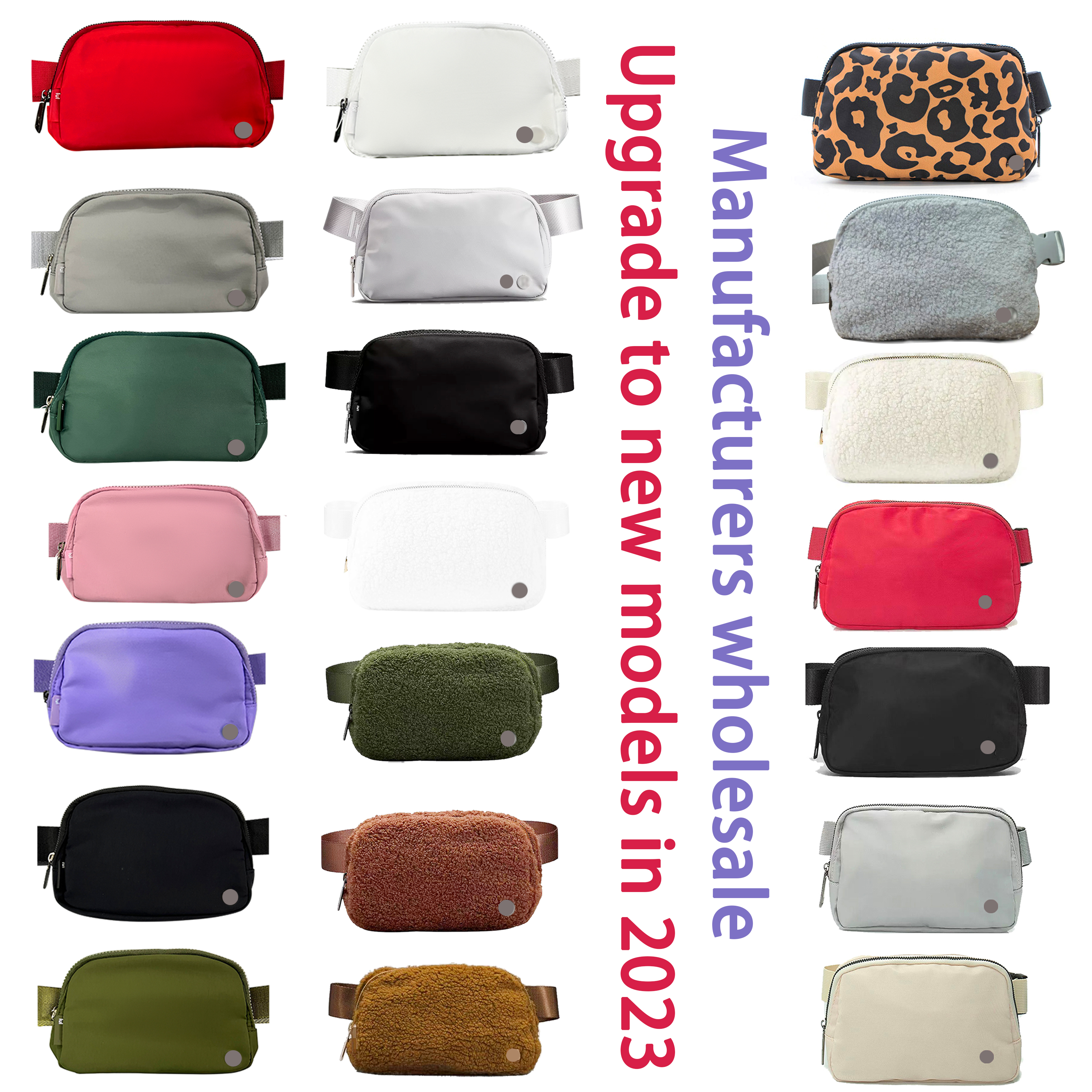 

new upgrade lulul fleece everywhere mens chest belt woman gym Nylon lulu yoga Outdoor sport bum bag handbags travel Teddy lemens fanny pack lulu hobo Waist bum Stuff, New-nylon-purple