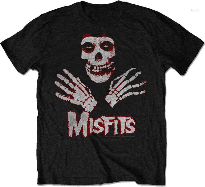 

Men' T Shirts The Misfits Hands Mens Shirt Black (Medium, Army green