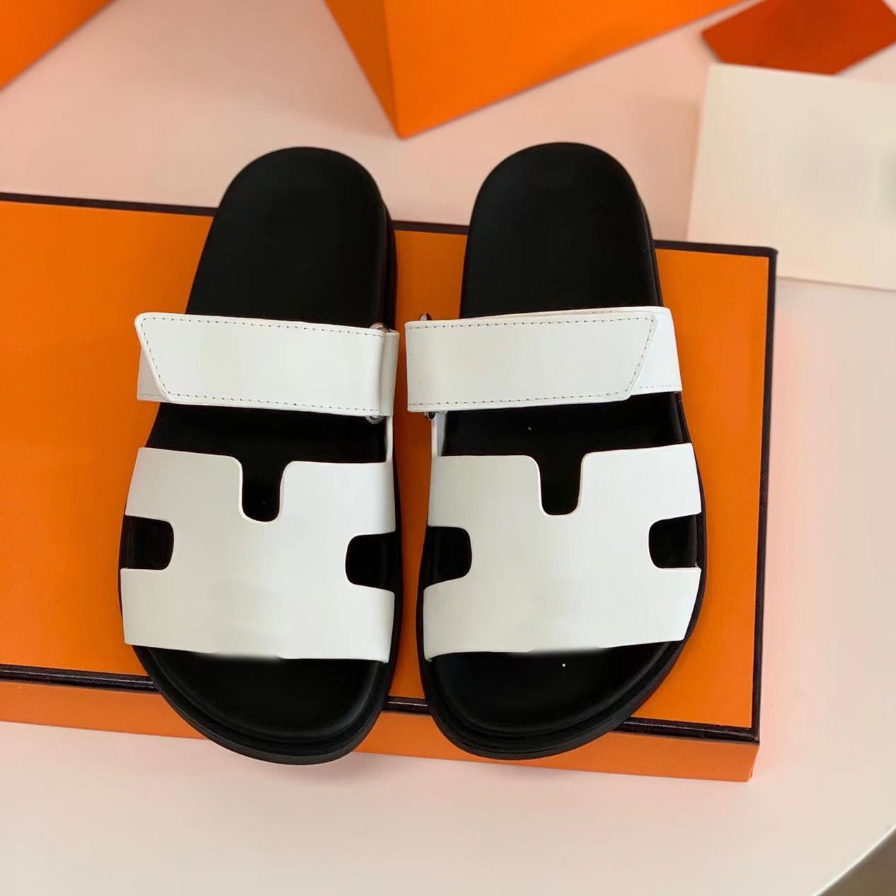 

Designer Chypre Sandal Men Women Sandals Suede Slippers Flat Slippers ClassicFlip Flops Adjustable Loop Belt Slides Rubber Sole Shoes With Box, Hz color4