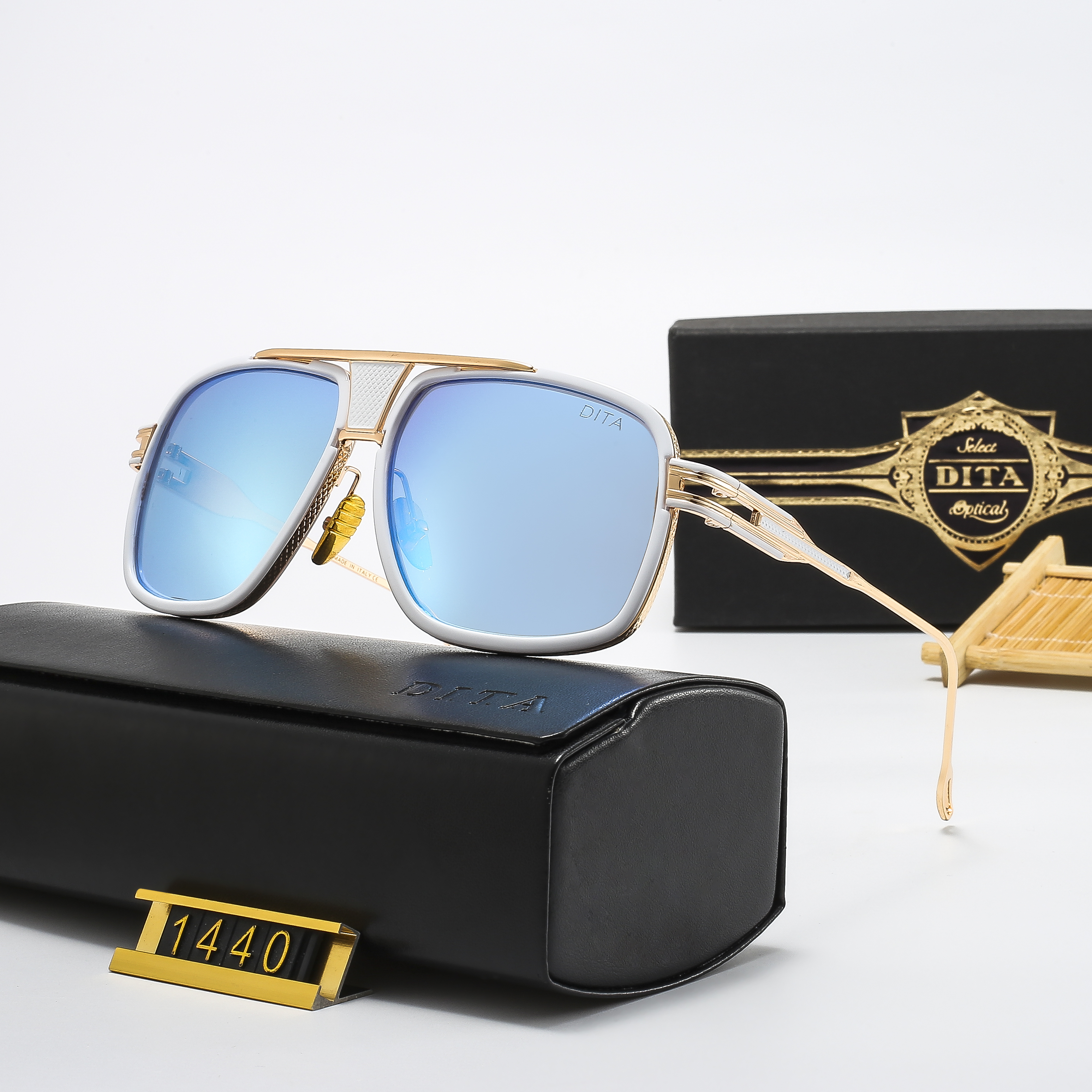 

Dita sunglasses Pilot mens sunglass double bridge woman sun glasses eyewaware summer glasses with leather case