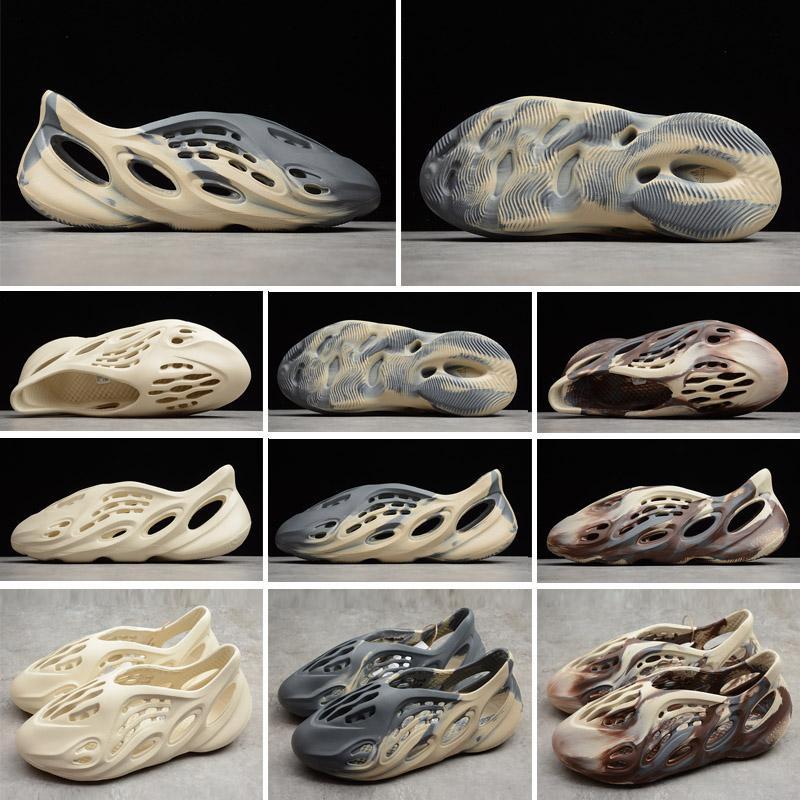 

slide shoes Foam Runner Mens Sandals MX Cream Clay Bone Ararat White Black Moon Grey Mineral Blue Desert Sand Enflame Orange Womens Sli dIJ, Color 2