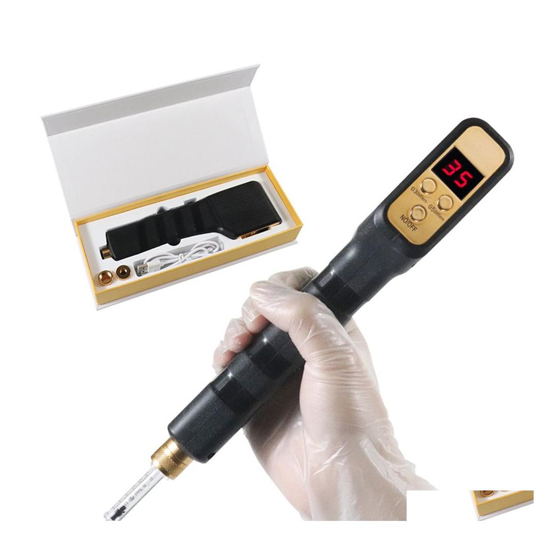 

Other Health Beauty Items 2In 1 Wireless Hyaluron Pen Mesotherapy Gun Electric Mesogun With 0.L 0.5Ml Ampoe Head Drop Delivery Dhyvs
