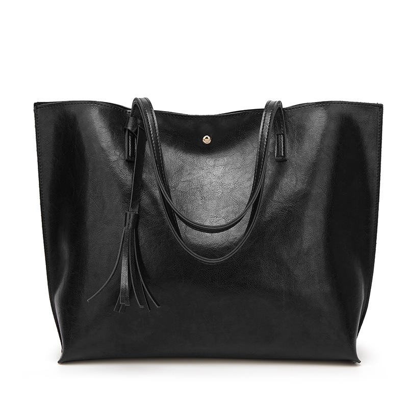 

HBP Fashion women's bag shopping shoulder bag high-capacity handbag, Black