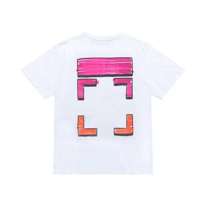 

OffS Men's T-shirts Offs White Tees Arrow Summer Finger Loose Casual Short Sleeve T-shirt for Men and Women Printed Letter x on the Back Print Oversize 7JR2XQ, Cu111