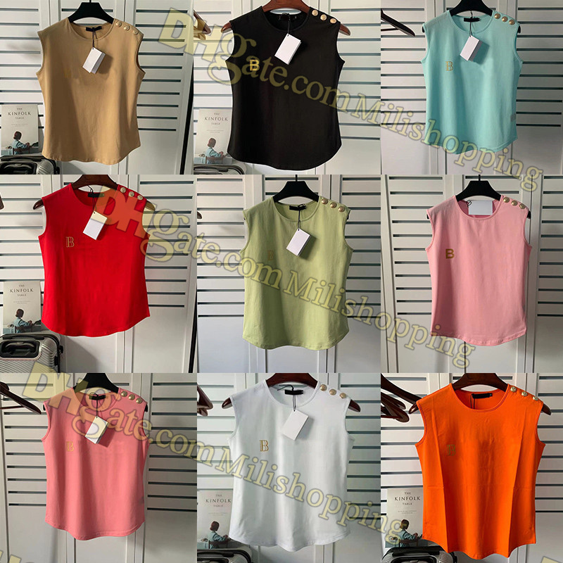 

Women Crop Tops Tanks Bal Brand Camis Designer Sleeveless Party Outdoor Sport Clothing