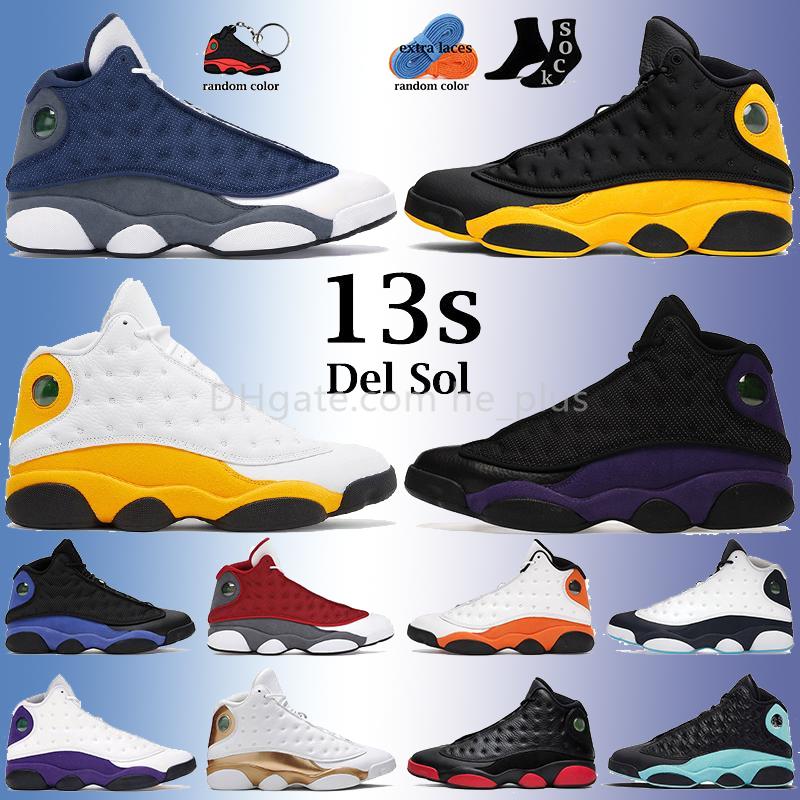

men women basketball shoes 13 13s Del Sol Court Purple Obsidian Flint Black Catmens trainers outdoor Bred Chicago Playground Hyper Royal, 20