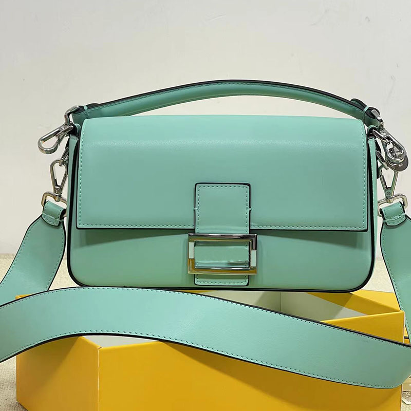 

Blue Baguette Bag Crossbody Handbags Genuine Leather Underarm Hobo Shoulder Shopping Tote Women Handbag Purse Removable Handle Strap Lady Chain Nano Wallets, Black 10cm