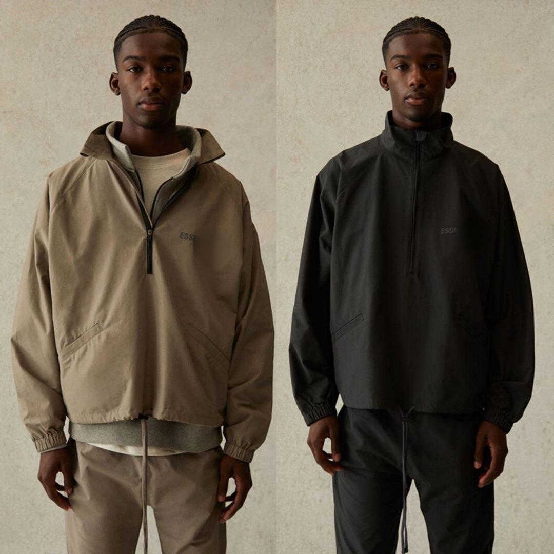 

Men's Jackets FOG FEAR OF GOD ESS Double line 3M reflective logo women's half zipper pullover storm T230306