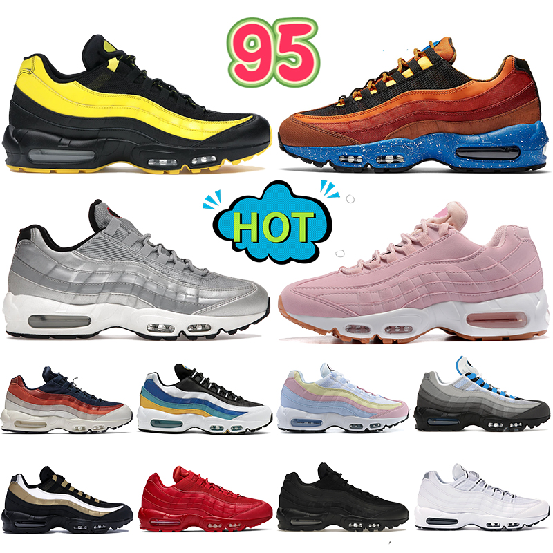 

New 95 95s mens running shoes silver bullet SE Windbreaker Grape Sail Obsidian Campfire Pack triple black white pink Pastel designer Sneaker men women sneakers, 30 36-39 pastel