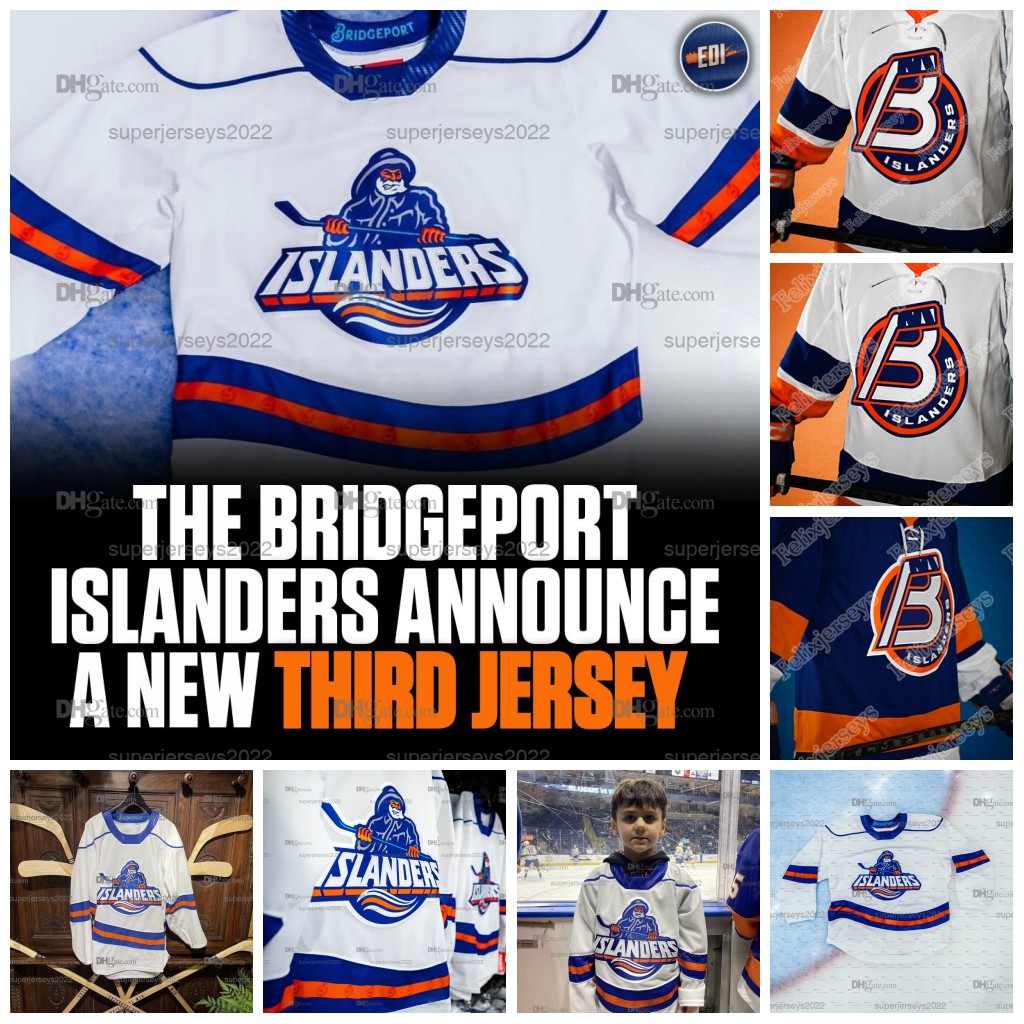 

2 Seth Helgeson Bridgeport Islanders 2023 Third Jersey Hockey Chris Terry Andy Andreoff Cole Bardreau Robin Salo William Dufour Ruslan Iskhakov, 2023 third jersey youth s-xl