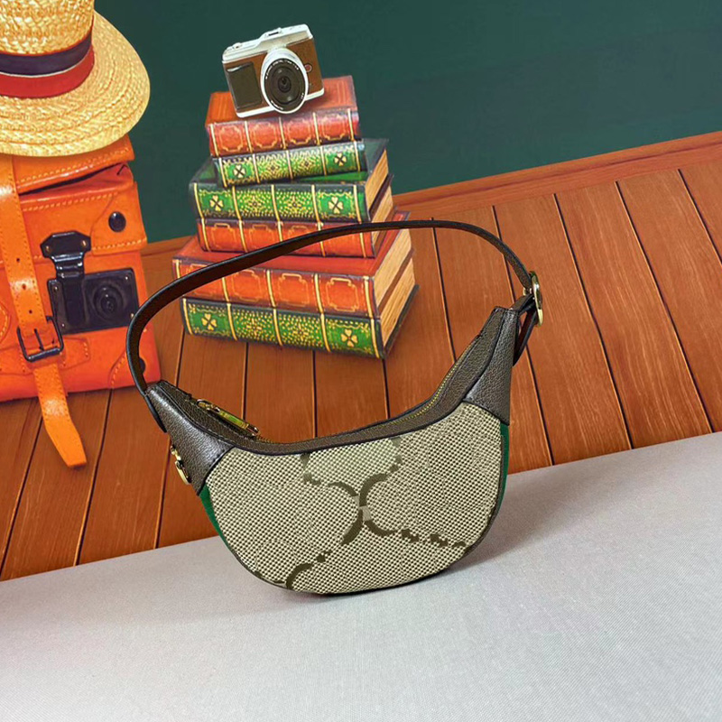 

658551 Designer bag Womens classic vintage crossbody bag Womens fashion underarm bag Top original dumpling bag Women design bag, Color 1