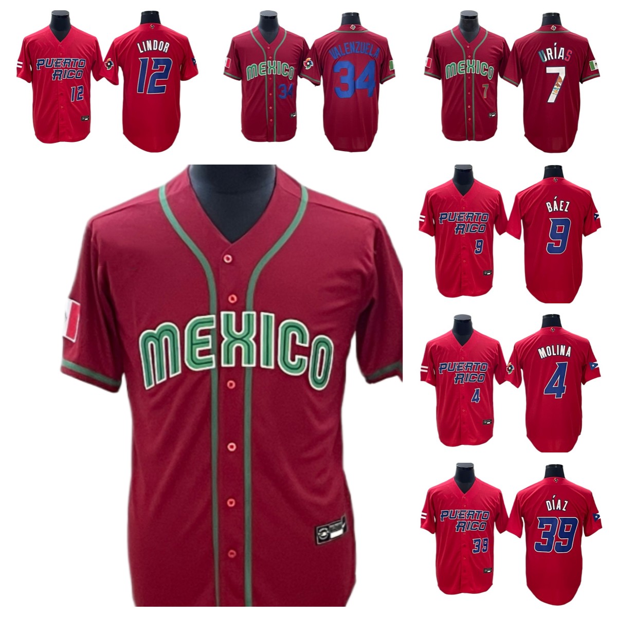 

Mexico 2023 WBC Jersey World Baseball Classic Alex Verdugo Felipe Gonzalez Victor Castaneda Jose Cardona Luis Cessa Manny Barreda Javier Assad Jonathan Aranda, As pic