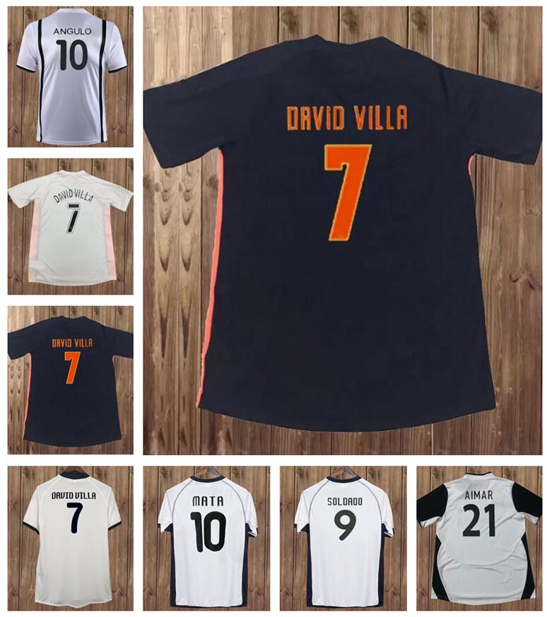 

2001 2010 2011 Valencia VICENTE MENDIETA Mens Retro Soccer Jerseys 10 11 SILVA 06 07 EDU Home White Away Black RETRO Football Shirt Short Sleeve, Fg2095 2006 2007 away