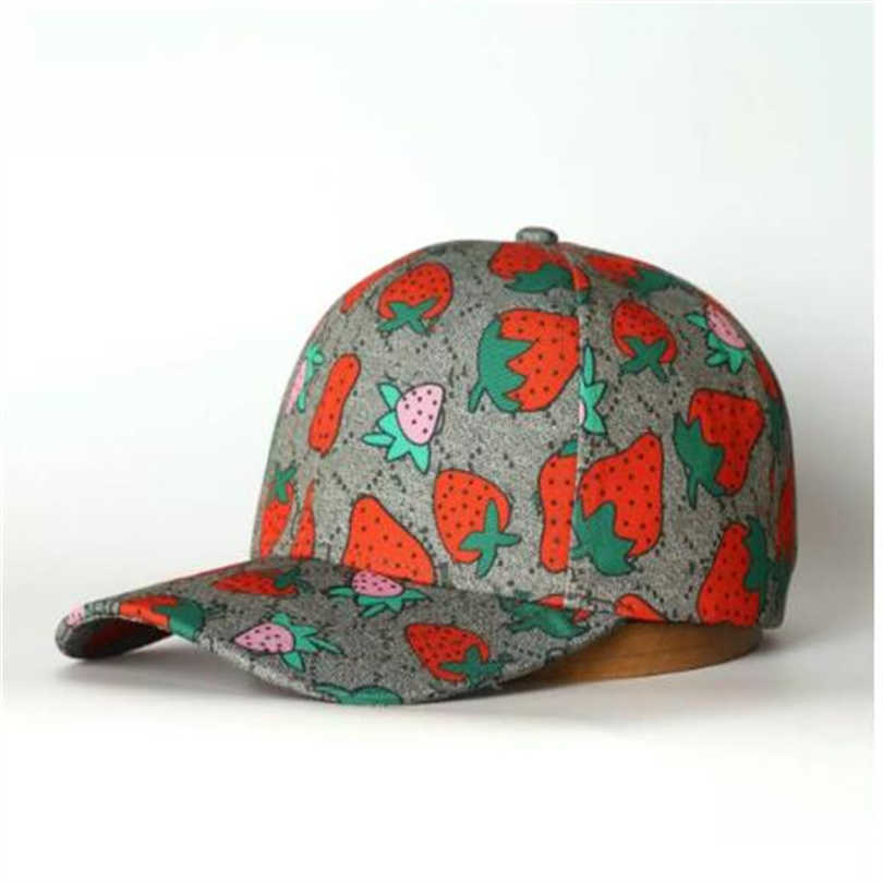 

High quality strawberry baseball caps man's cotton cactus classic letter Ball caps summer women sun hats outdoor adjustable Snapback Cap DTG5