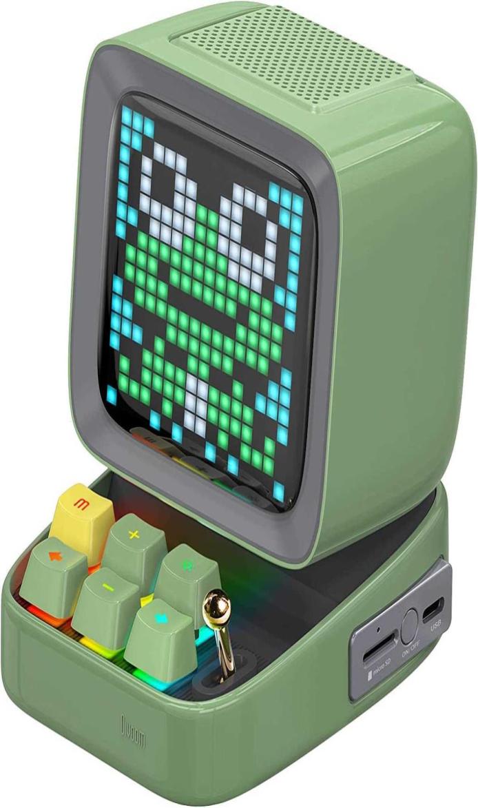 

Divoom Ditoo Multifunctional Pixel Art LED Portable Bluetooth Speaker 256 Programmable LED Panel with Party Light Smart Digital Ta4272020