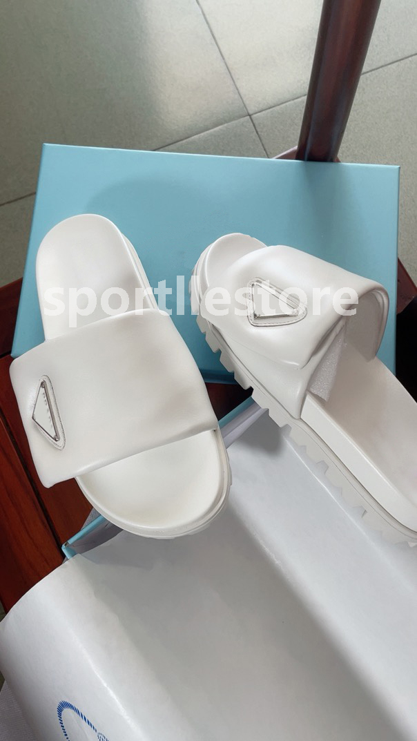 

Women Beach Slippers Women Shoes prada pradas Letter Slides Sandals Fashion Thick Bottom Designer Cartoon Alphabet Lady Platform Leather Heels
