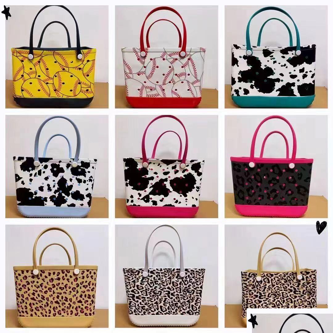 

Storage Bags Waterproof Woman Eva Tote Large Shop Basket Washable Beach Sile Bogg Bag Purse Eco Jelly Candy Lady Handbags Drop Deliv Dhsql