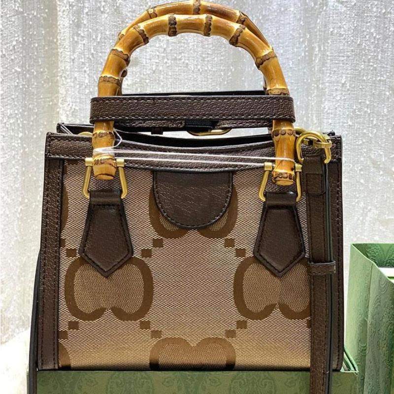 

Totes Bamboo Handbag Luxurys Designer Shoulder Bag for Women Diana Ladies Casual Crossbody Quality Classic Letter Prints Shopping Tote Kbxd, Blue